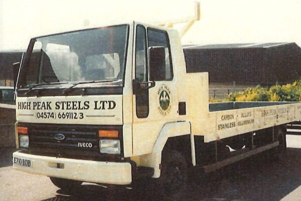 steel-stockholders-history-1987b Archive footage of High Peak Steels delivery wagon in white