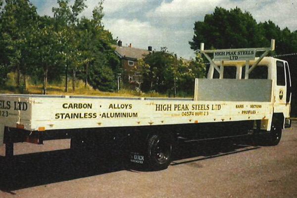 steel-stockholders-history-1990d Archive footage of High Peak Steels first delivery truck