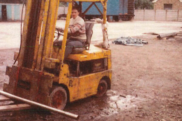 steel-stockholders-history3 Archive footage of High Peak Steels fork lift truck