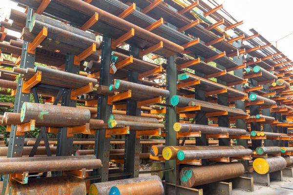 40-years-photos-steel2 Round steel bars in stock and colour coded